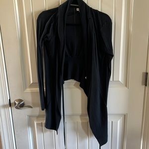 VGUC Liz Lange maternity black maternity cardigan sweater size small